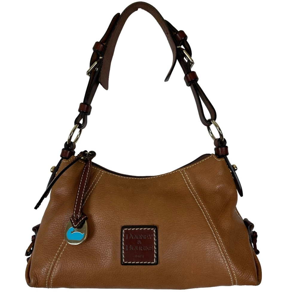 Dooney & Bourke - Tan Leather Mini East West Slouch Shoulder Bag